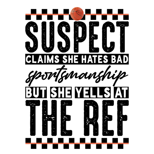 Suspect Basketball dtf transfer