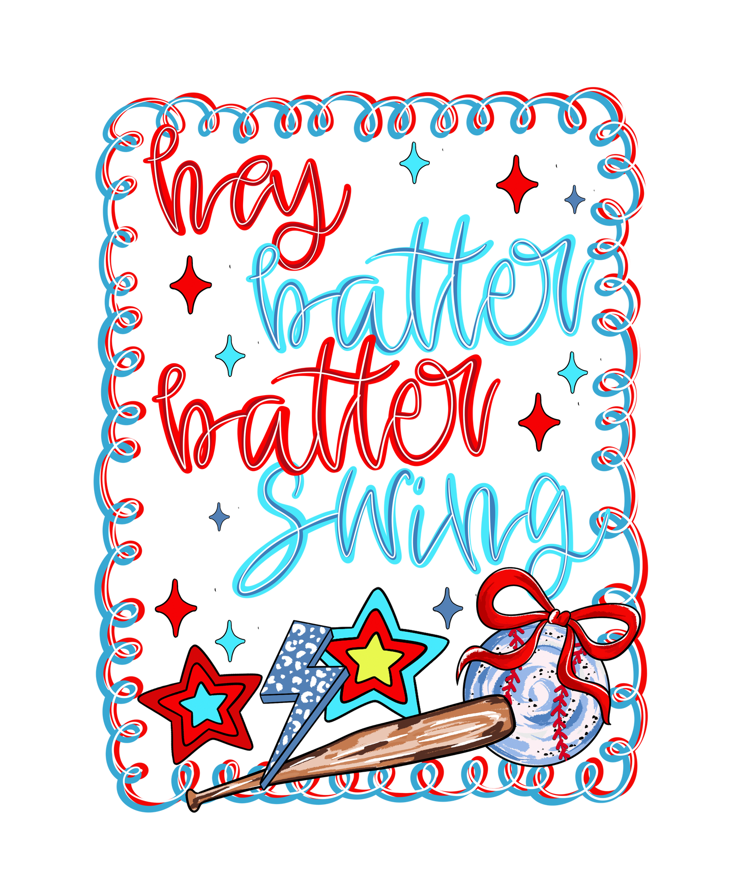 HEY BATTER BATTER SWING DTF TRANSFER