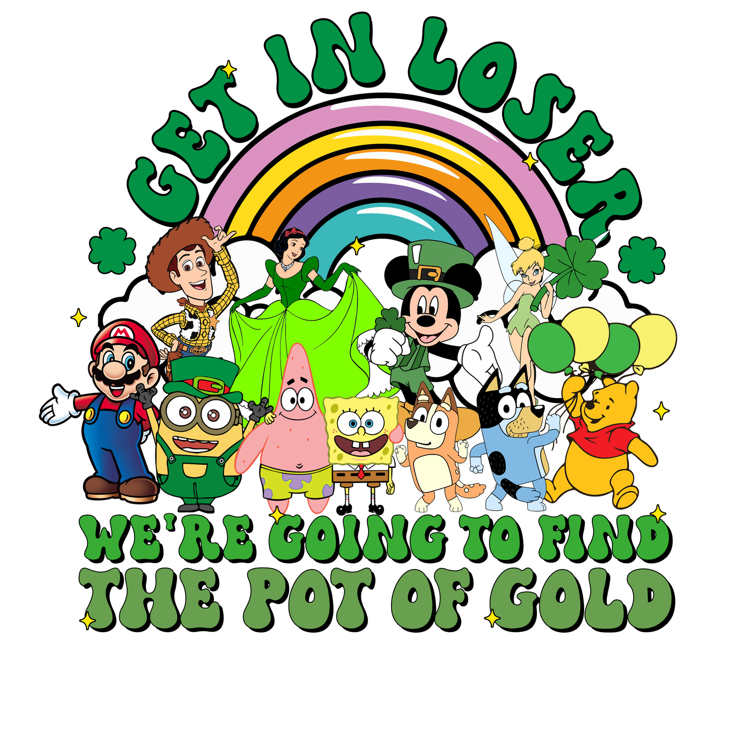 Pot of gold dtf transfer