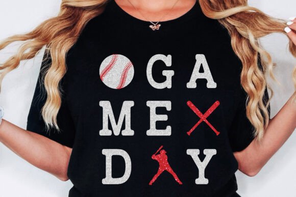 Glitter baseball stacked