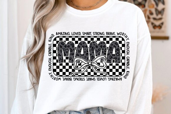 Glitter checkered mama coquette