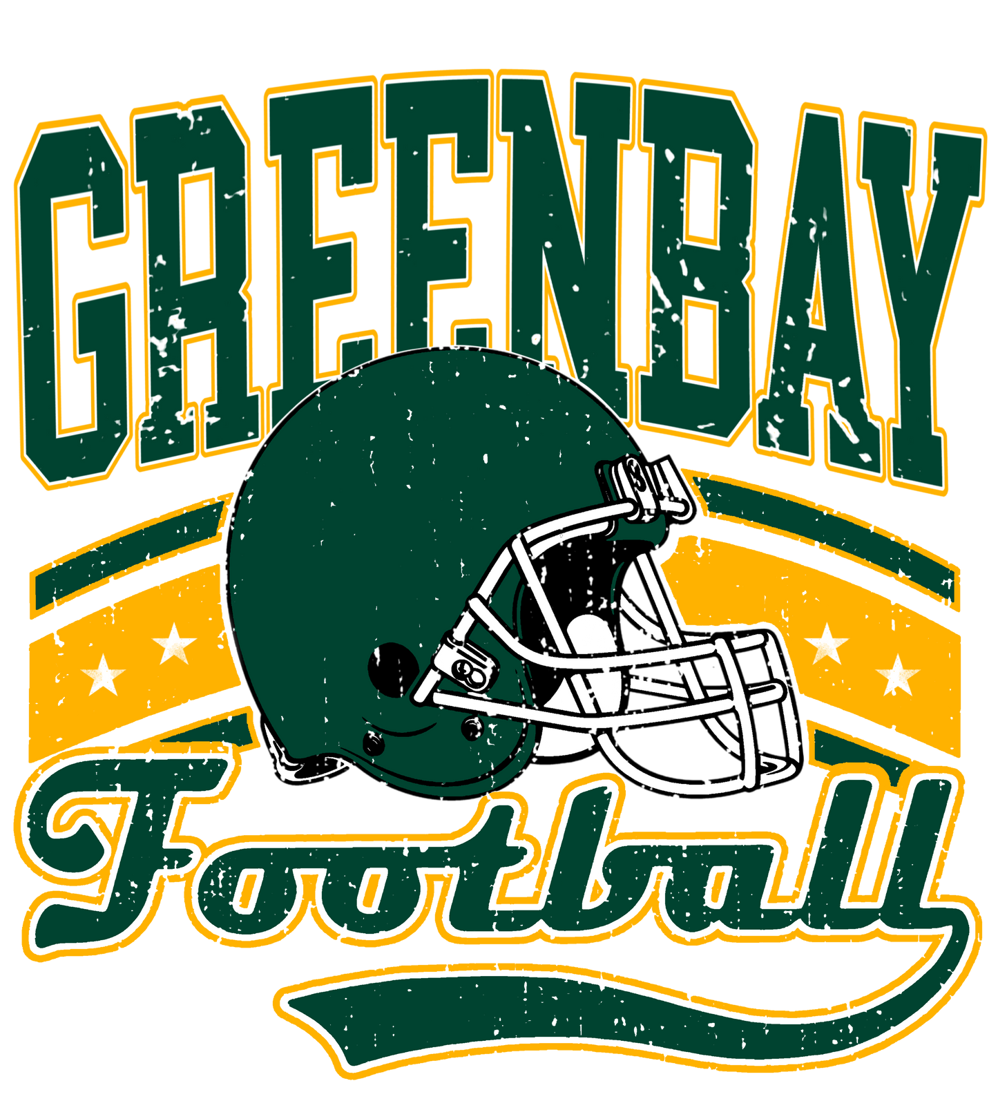 Greenbay vintage dtf transfer