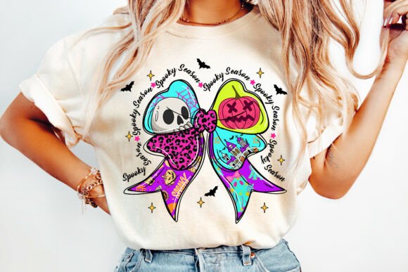 Colorful spooky bow