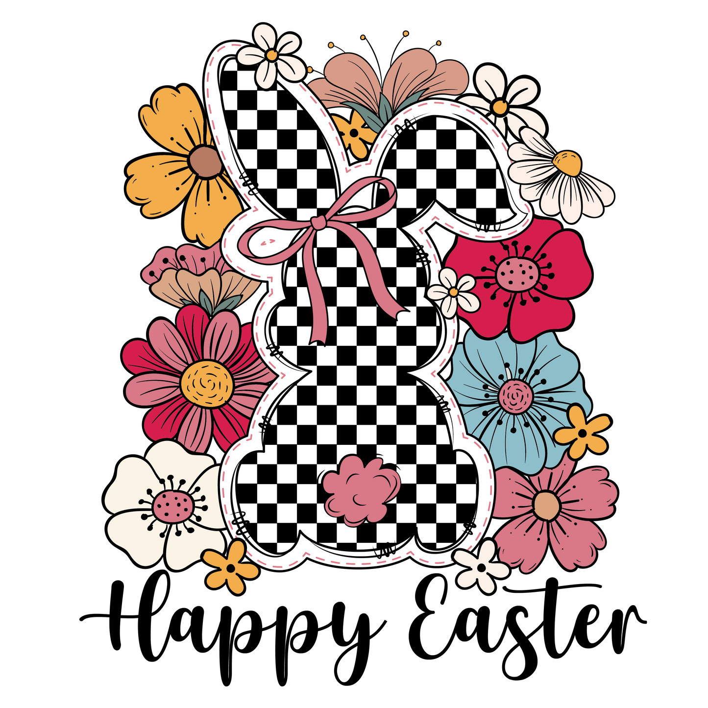 Happy Easter Checkered
