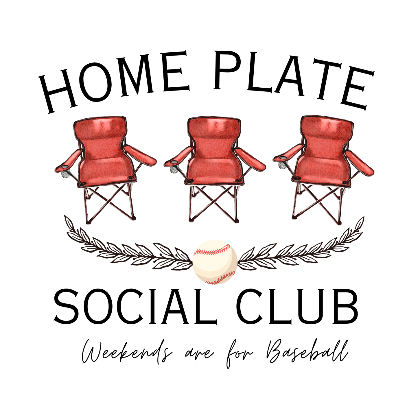 Baseball home plate dtf transfer