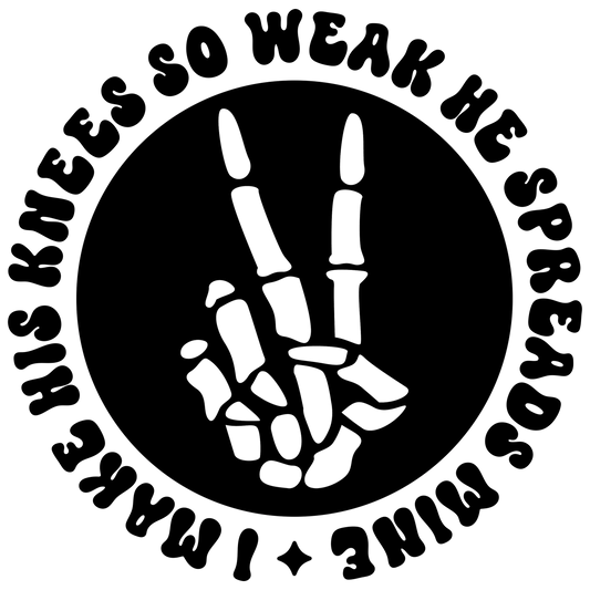 I make his knees so weak set. dtf transfer