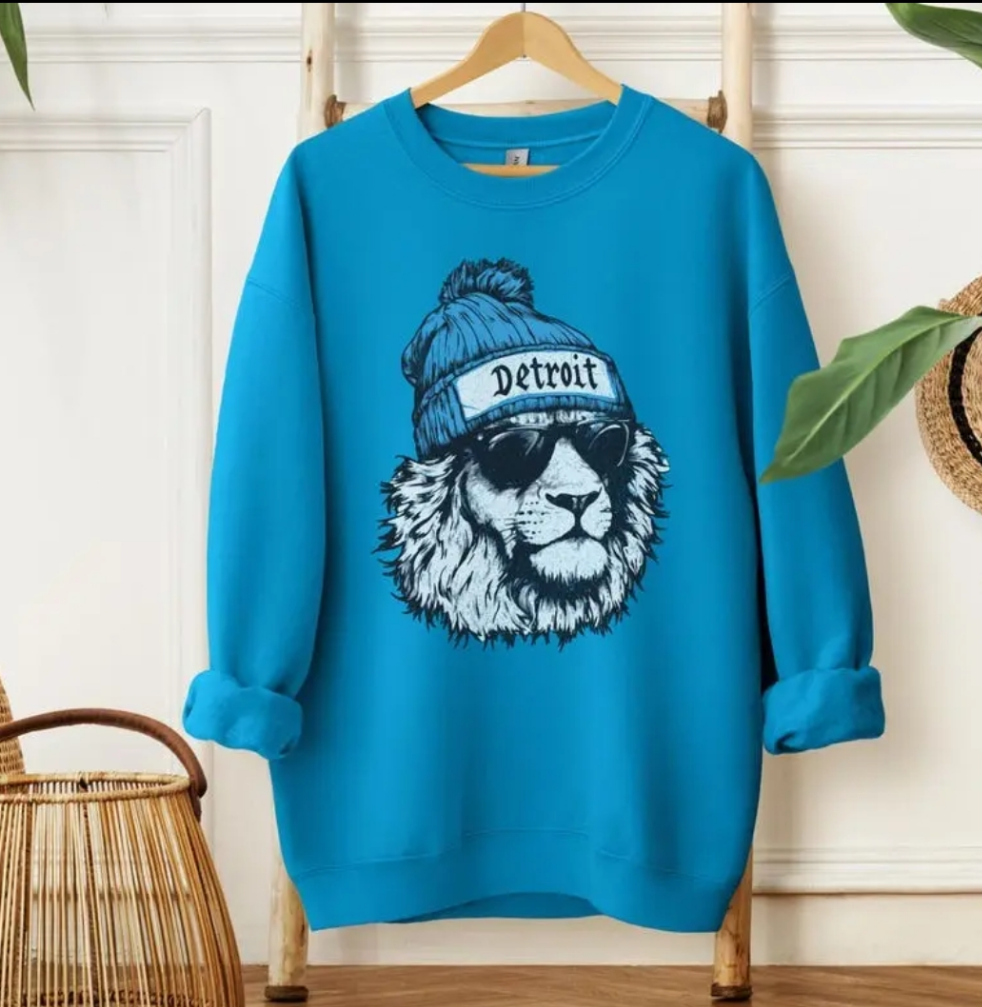 Vintage lions and snow hat dtf transfer - Hur&Co.