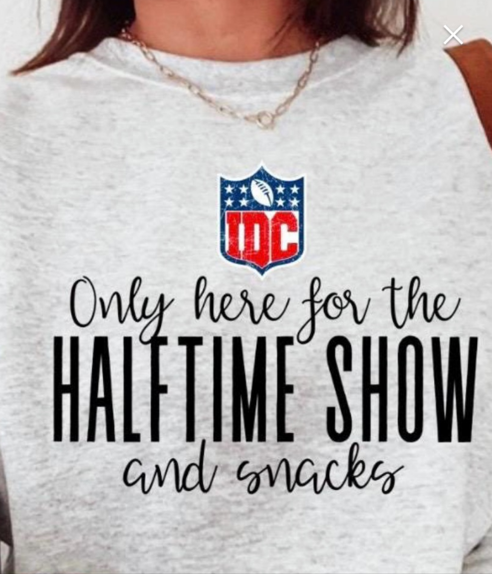 Only here for the halftime show and the snacks
