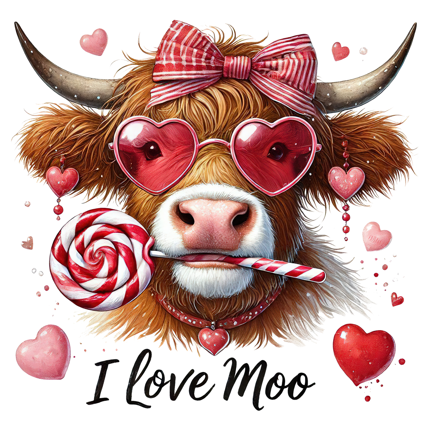 I LOVE MOO DTF transfer