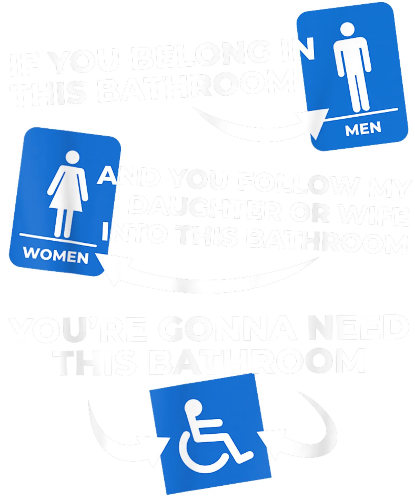 If you belong in this bathroom dtf transfer