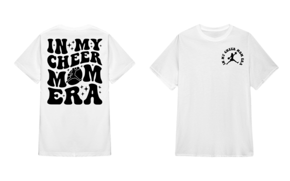 In my cheer mom era set BLACK dtf transfer - Hur&Co.