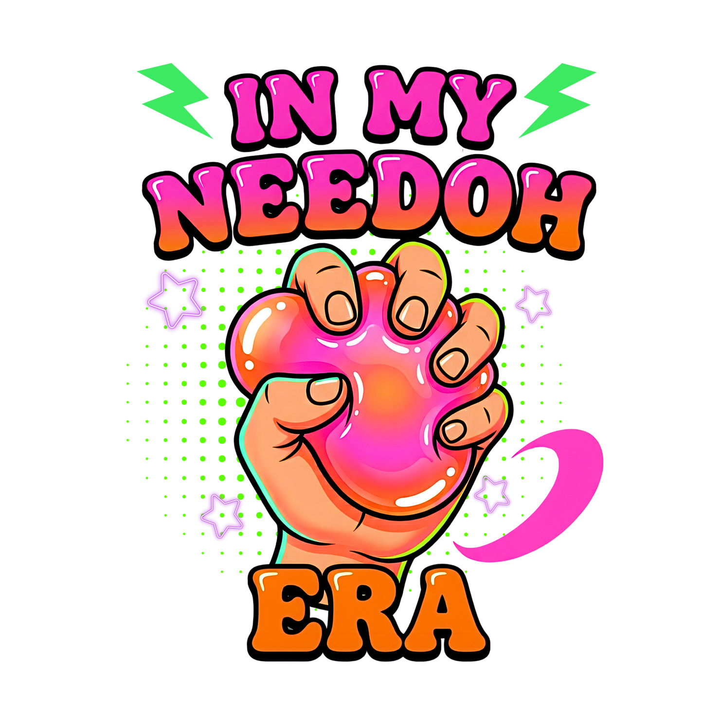 In my needoh era Pink Dtf transfer