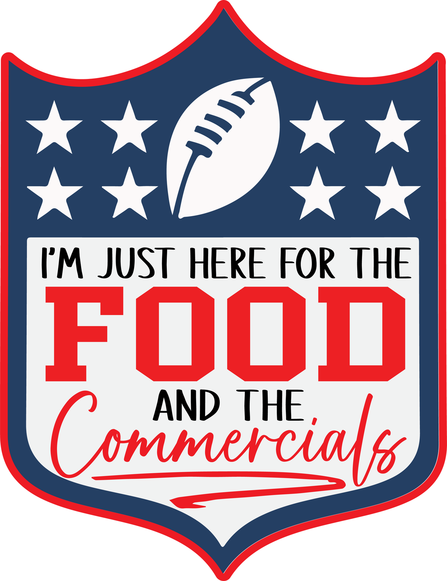 Im just here for the food and commericals dtf transfer - Hur&Co.