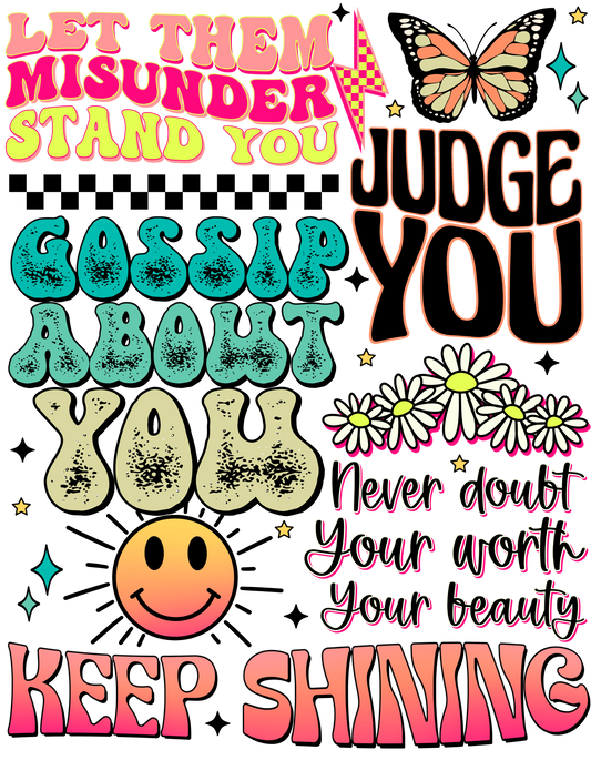 Let them dtf transfer set