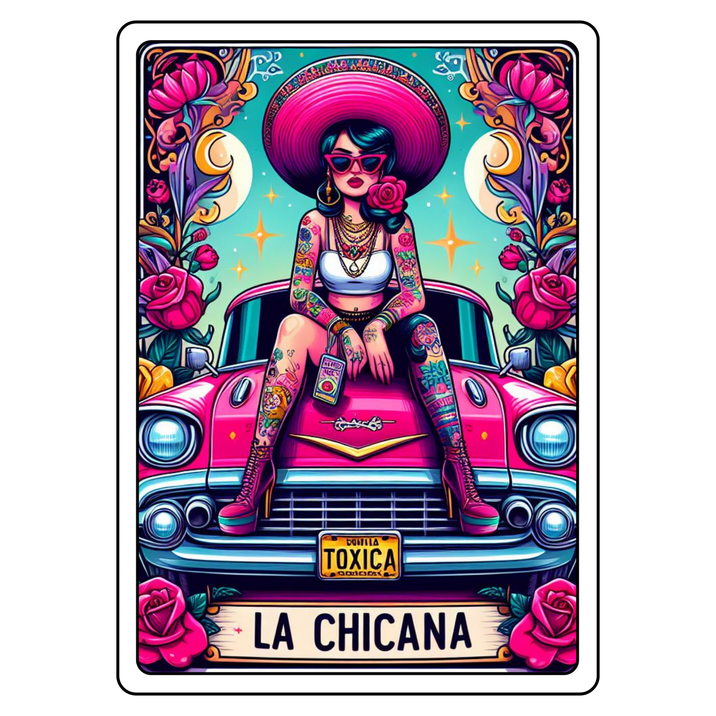 La Chicana Tarot Card Dtf transfer