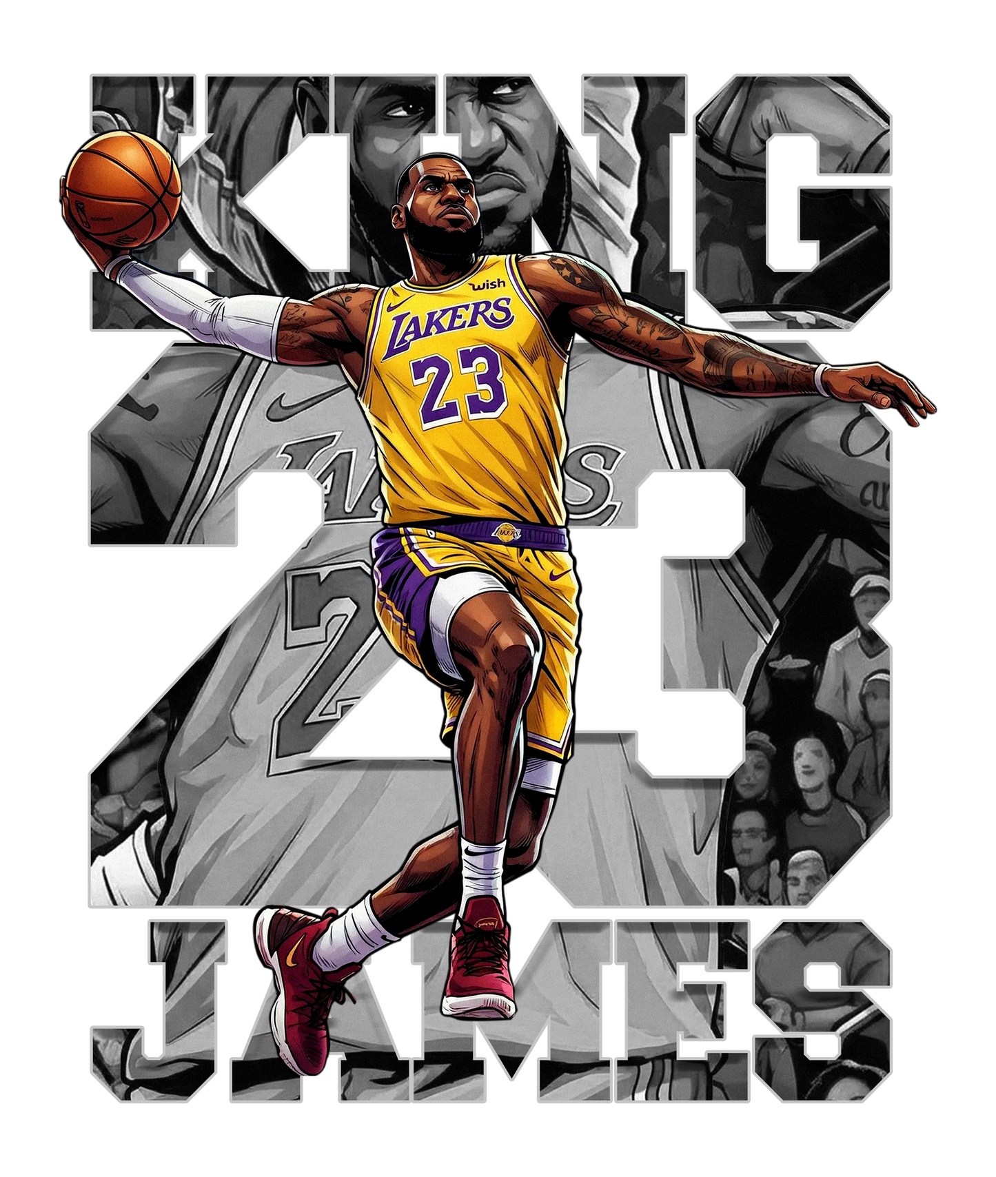 LEBRON JAMES Dtf transfer