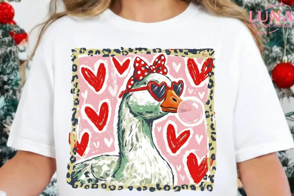 Bubble gum goose ❤️ dtf transfer