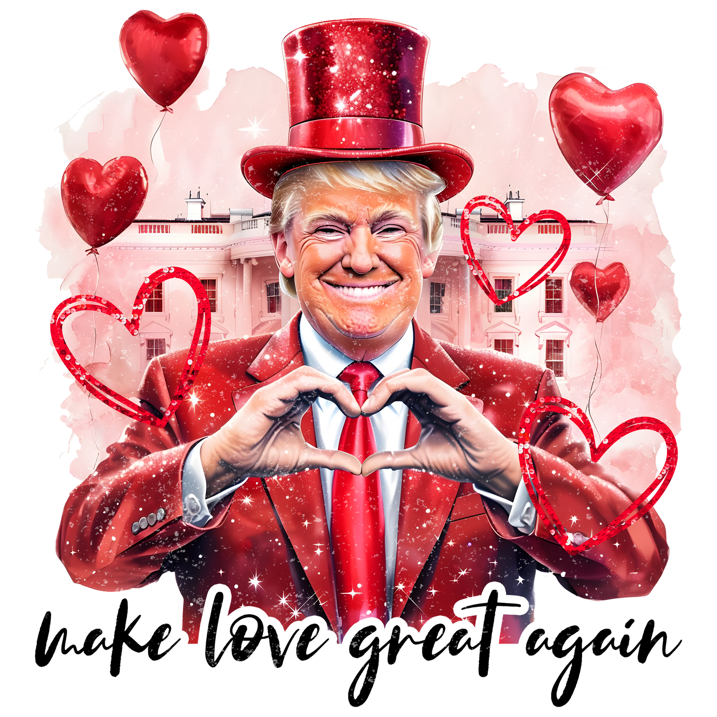 Make love great again dtf transfer