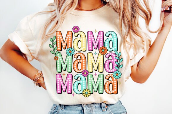 Mama stacked colorful