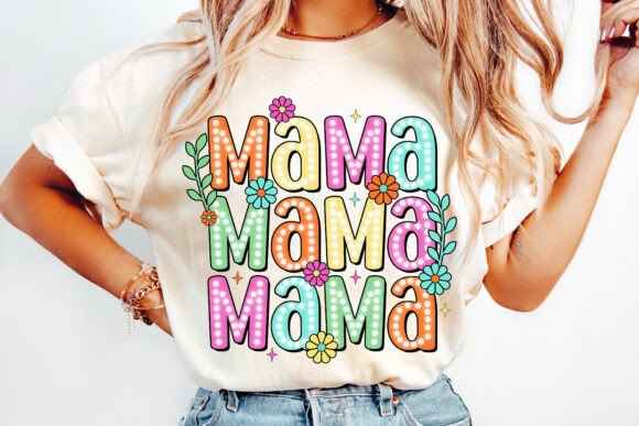 Mama stacked colorful