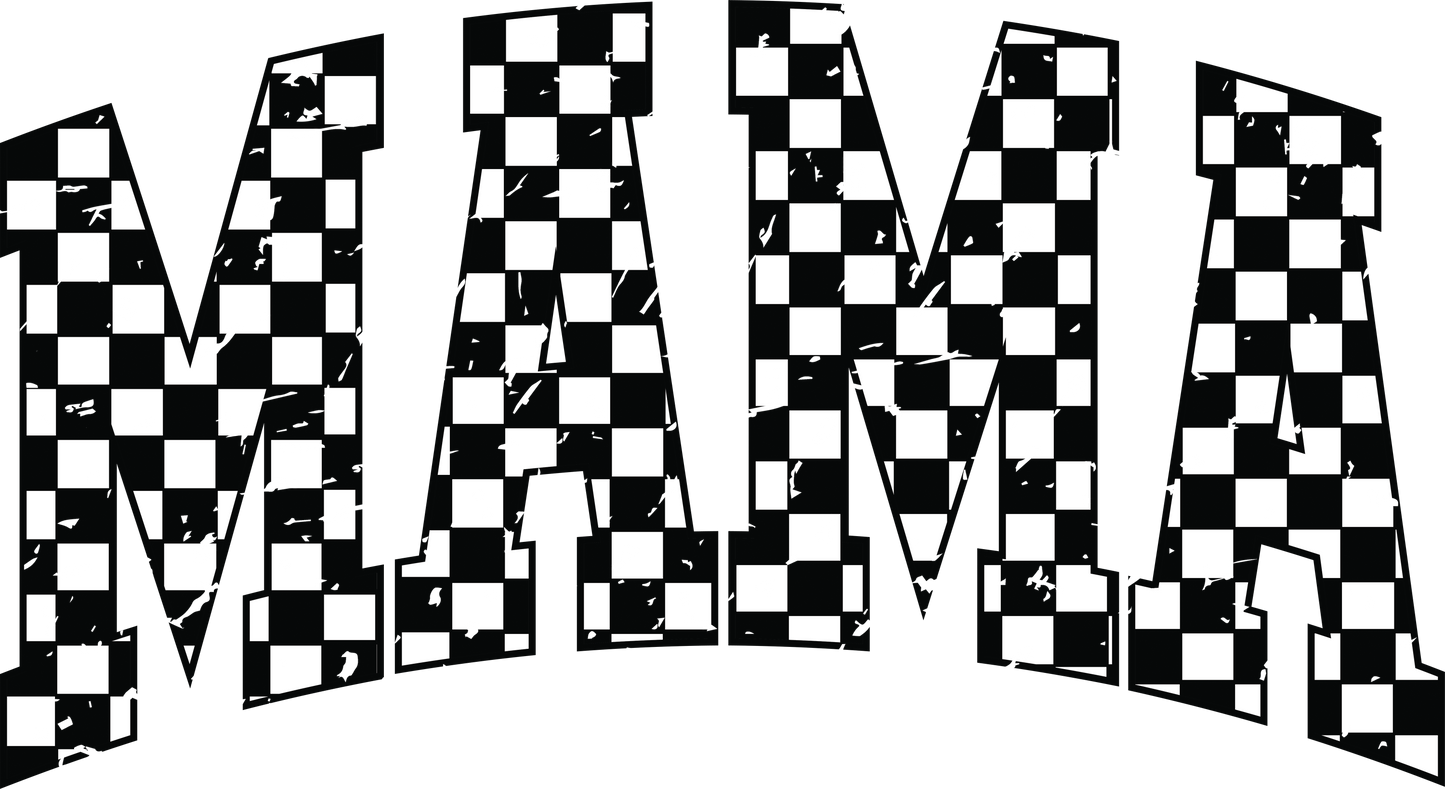 Mama checkered retro