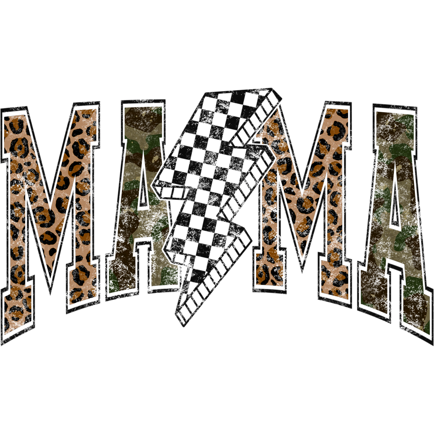 DTF TRANSFER MAMA CAMO CHEETAH