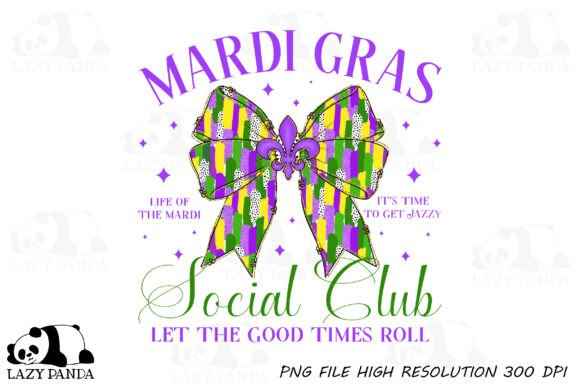 Mardi Gras social club Dtf transfer