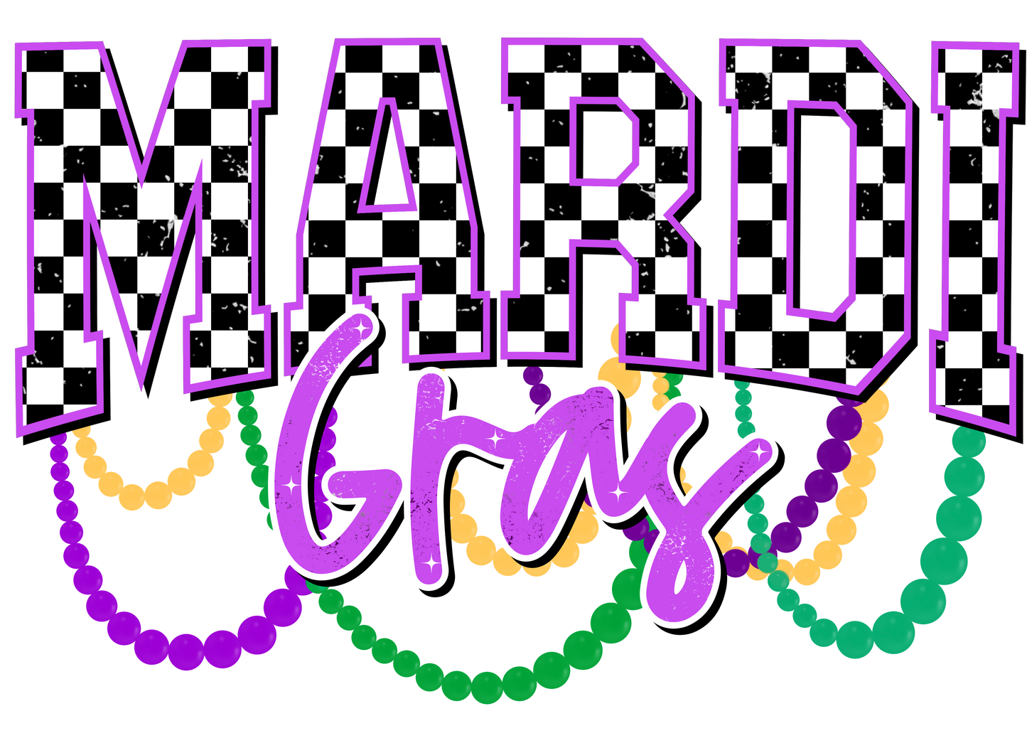 Mardi Gras Dtf transfer
