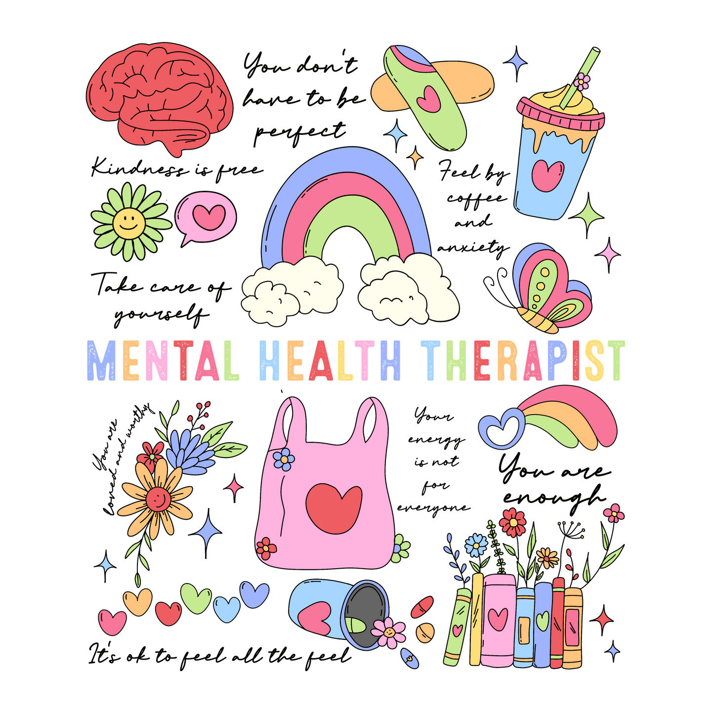 Mental Health Therapist Dtf transfer