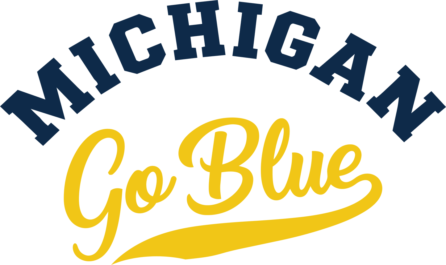 Michigan go blue DTF TRANSFER