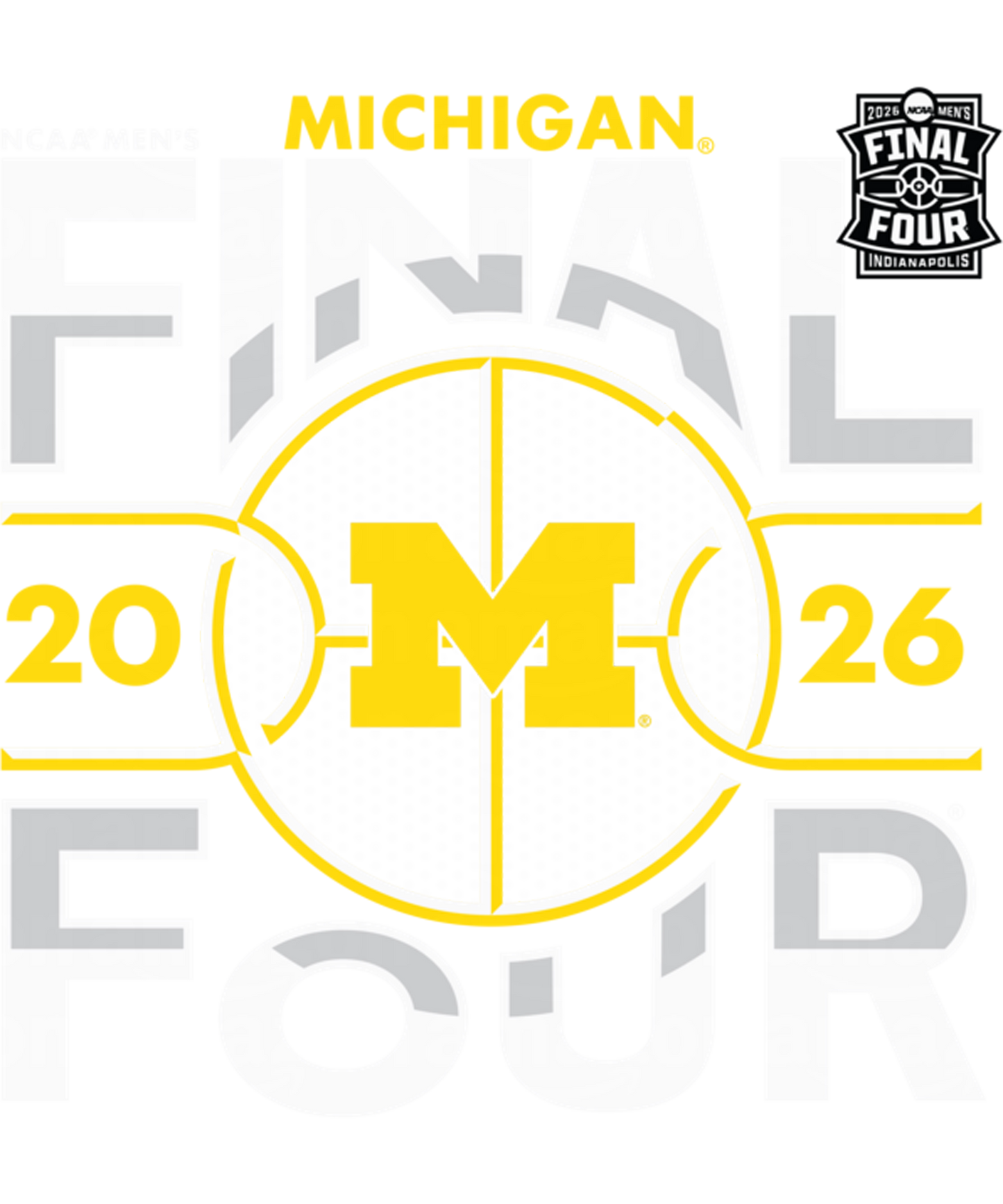 Final four u of m #4 Dtf transfer halftone