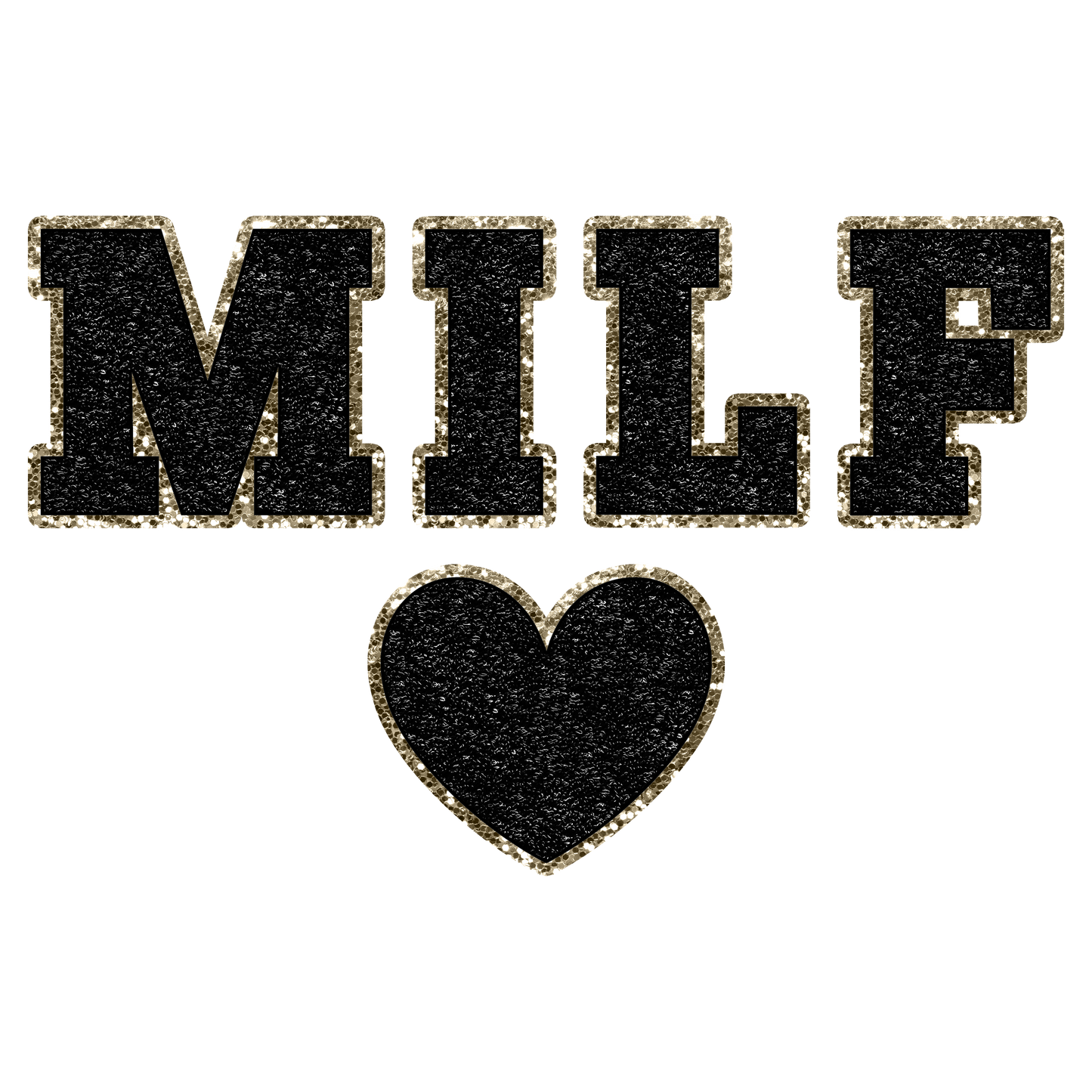 Faux Chenille MILF dtf transfer