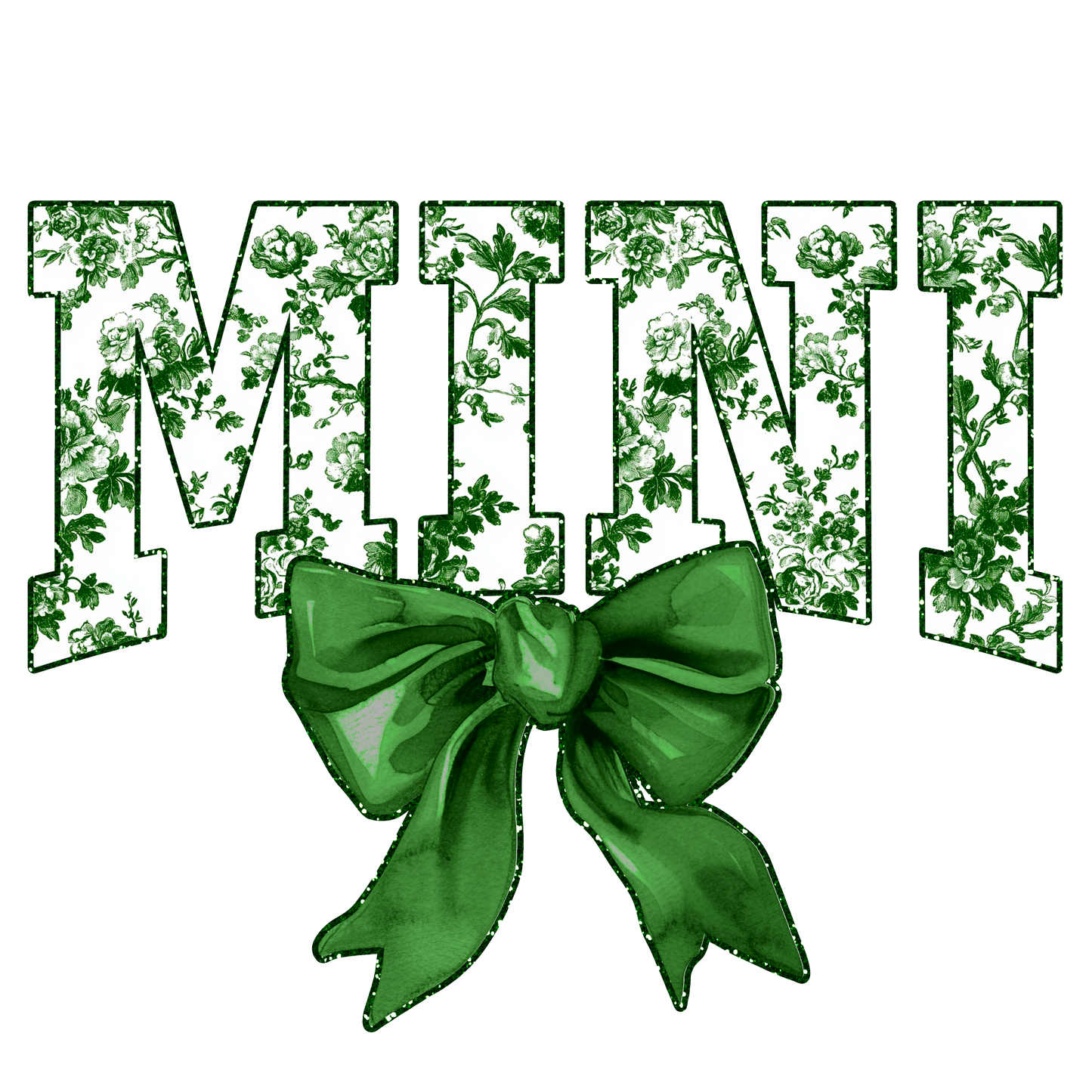 Mini green Coquette Dtf transfer - Hur&Co.