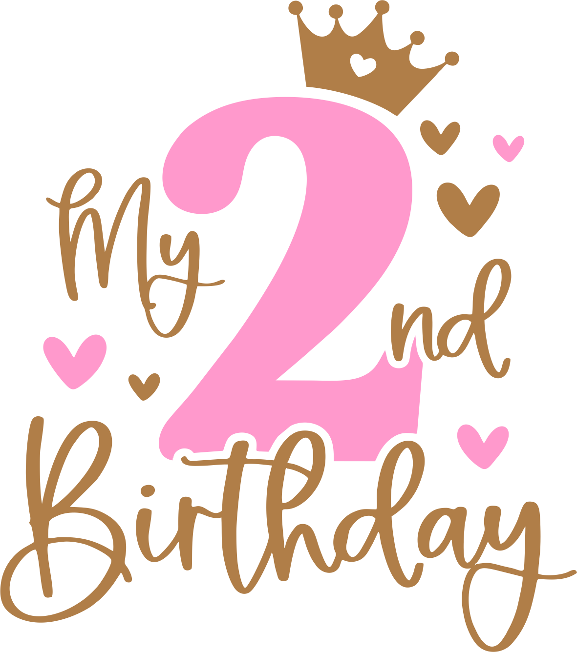 My 2nd Birthday dtf transfer