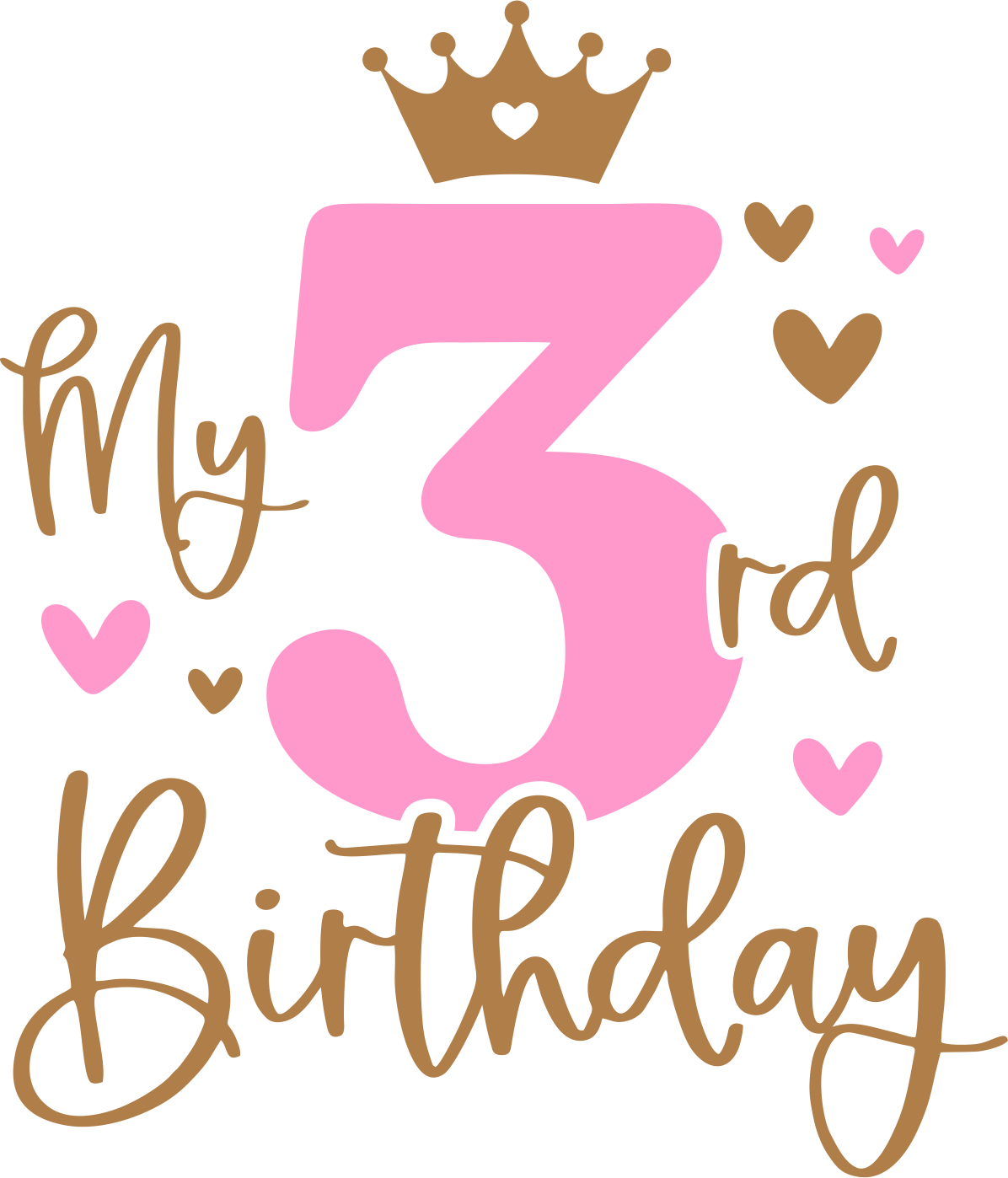 My 3rd Birthday dtf transfer
