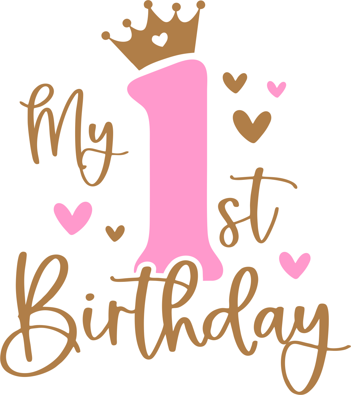My 1st Birthday dtf transfer