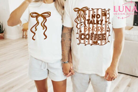 No talky before coffee set dtf transfer