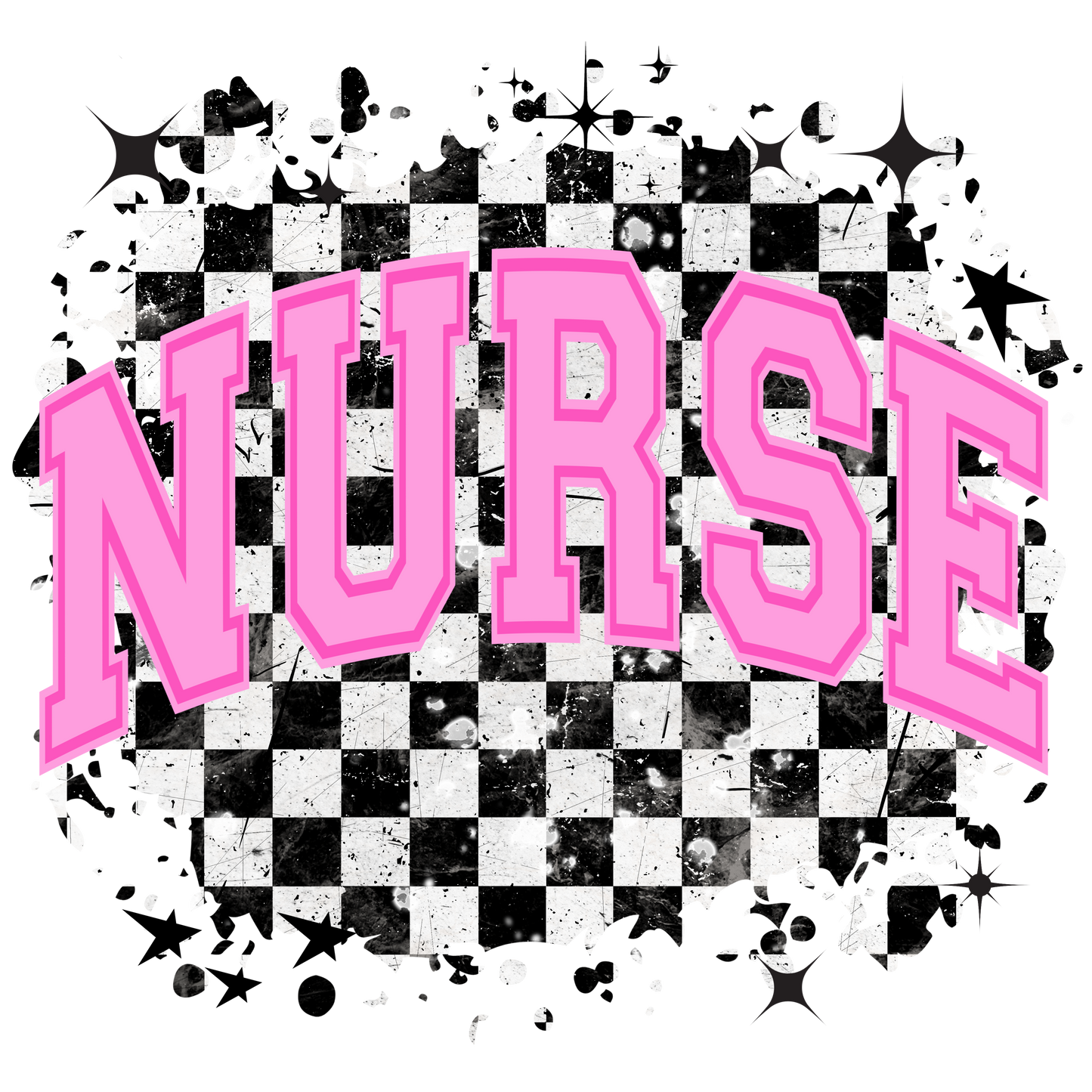 Nurse retro grunge dtf transfer