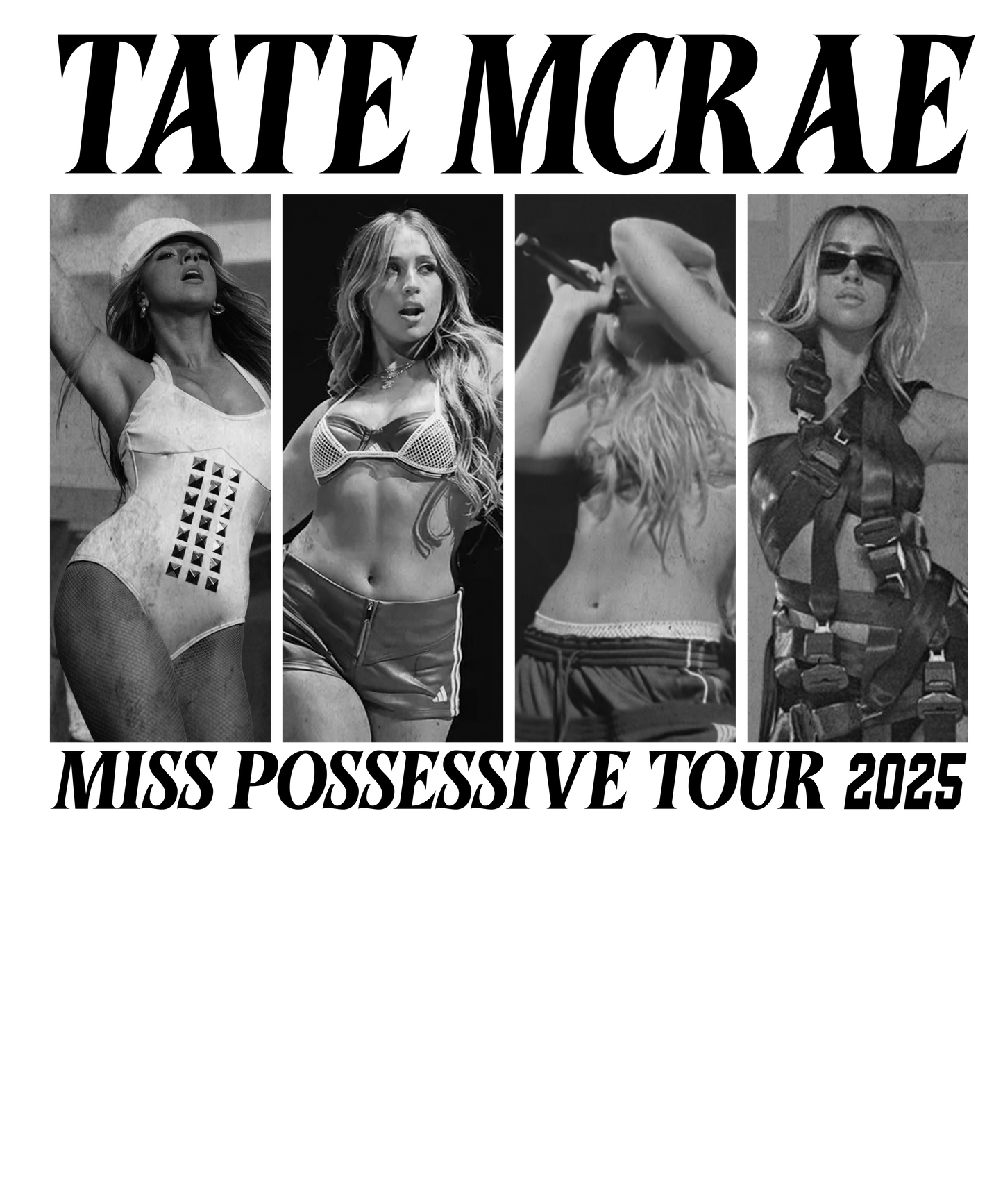 Tate Mcrae collage dtf