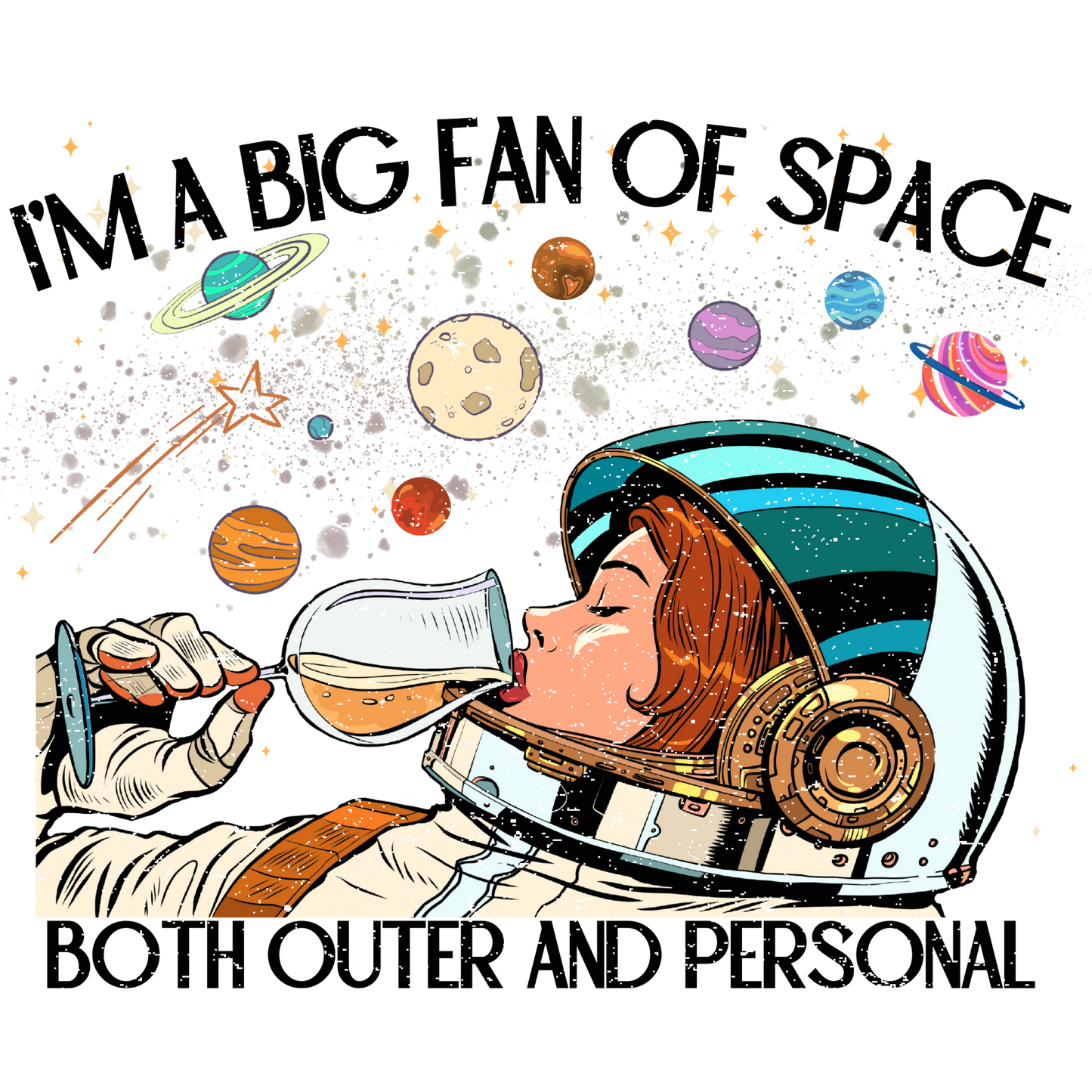 Space outer & personal Dtf transfer