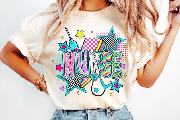 Retro COlorFul nurse