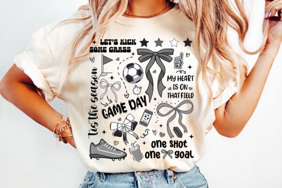 Game day soccer collage