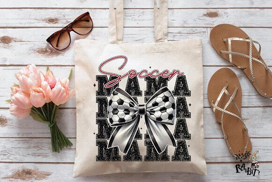 Soccer mama faux glitter stacked