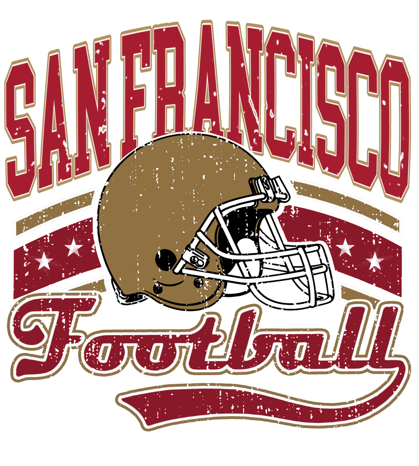 San Fran vintage dtf transfer