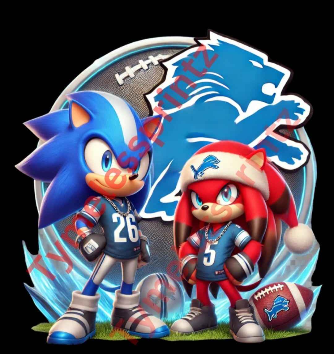 New Knuckles & Sonic DL dtf transfer