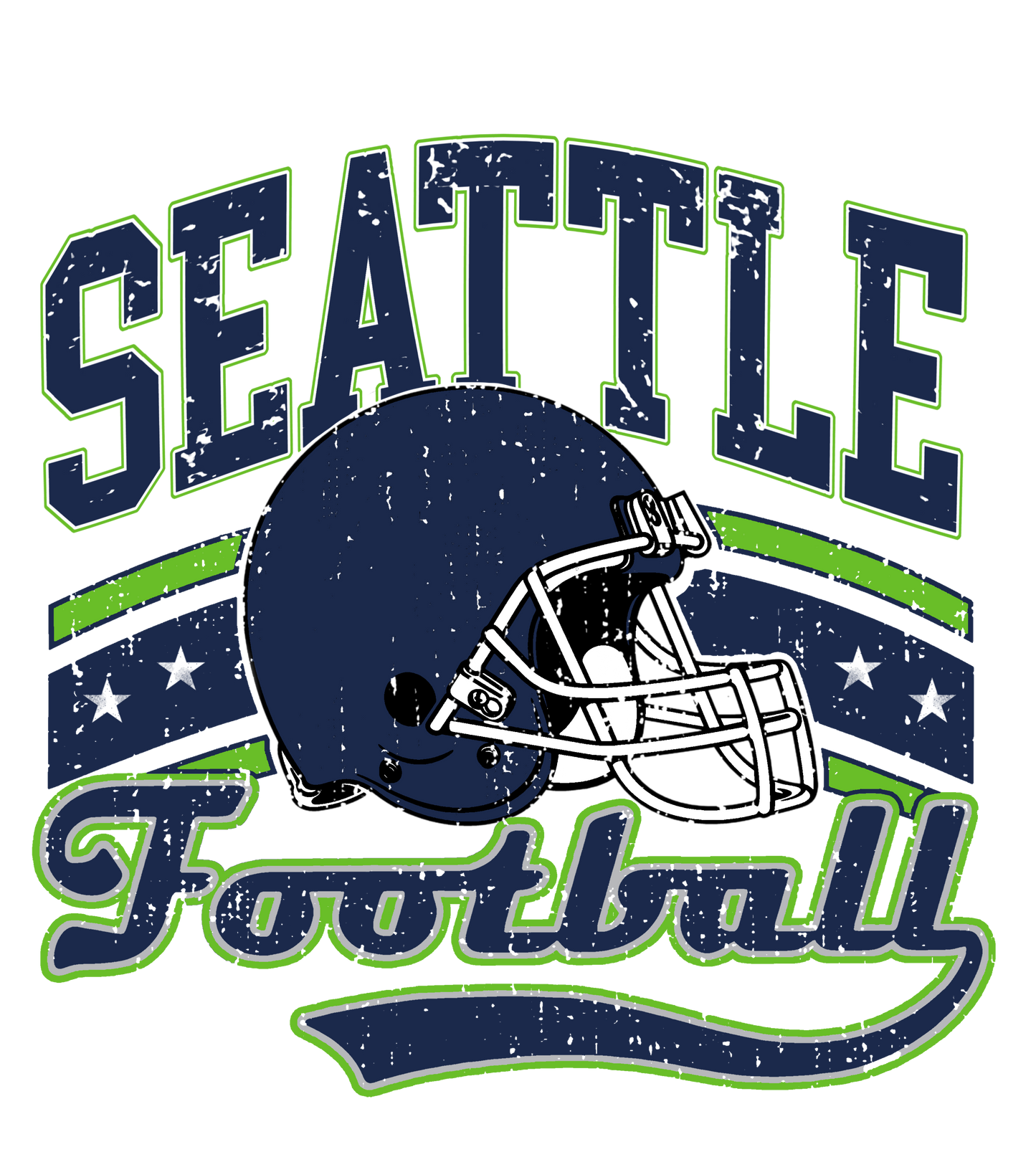 Seattle vintage dtf transfer