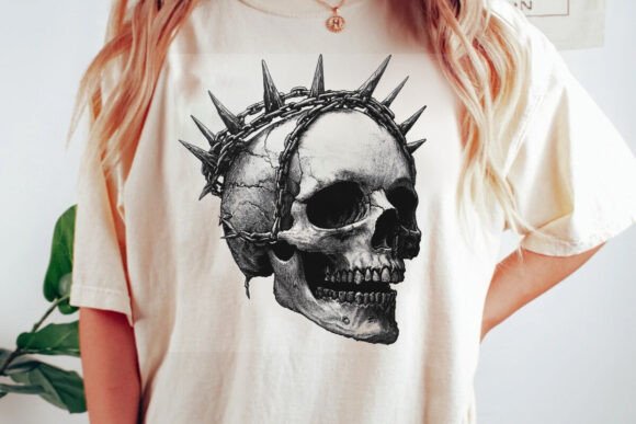 Skull with spikes
