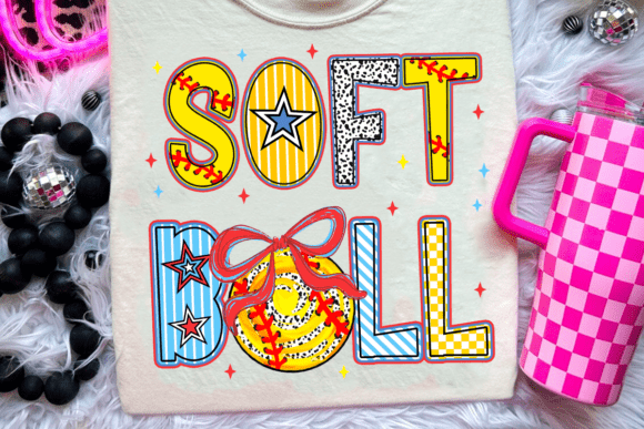 colorful softball