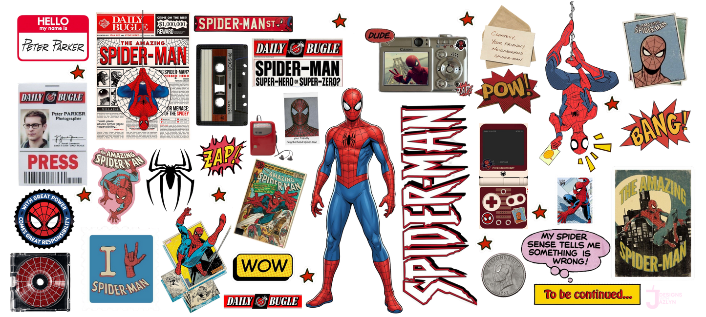 Spiderman 16oz UV DTF Wrap