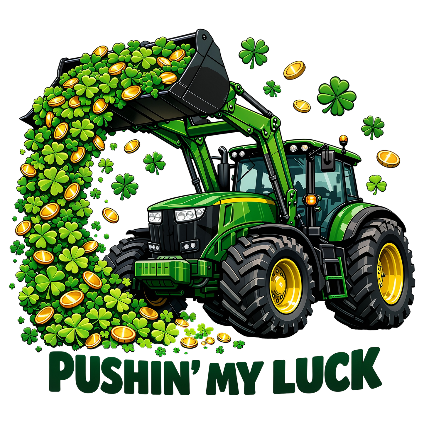 PUSHIN MY LUCK DTF TRANSFER